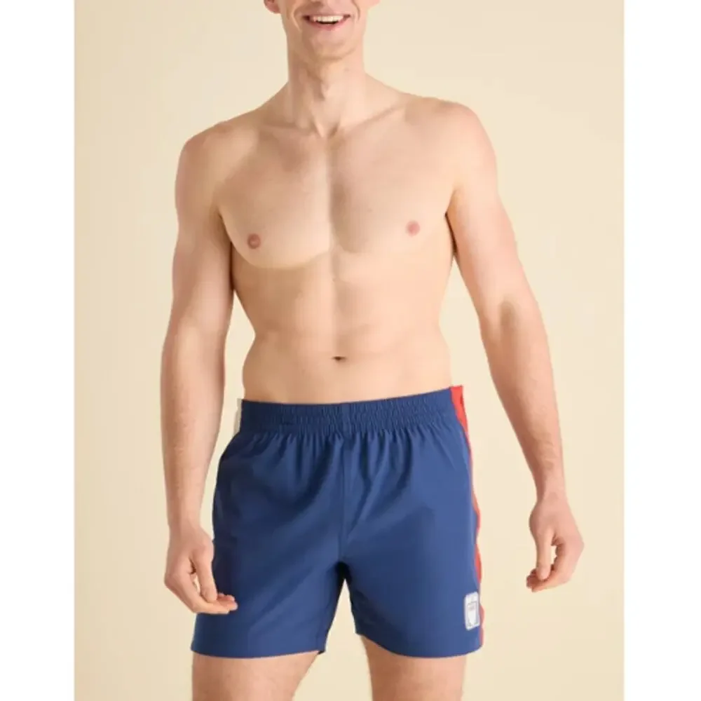 Chubbies Navy The Hidden Golds Tear-Away Swim Trunk Size XXL